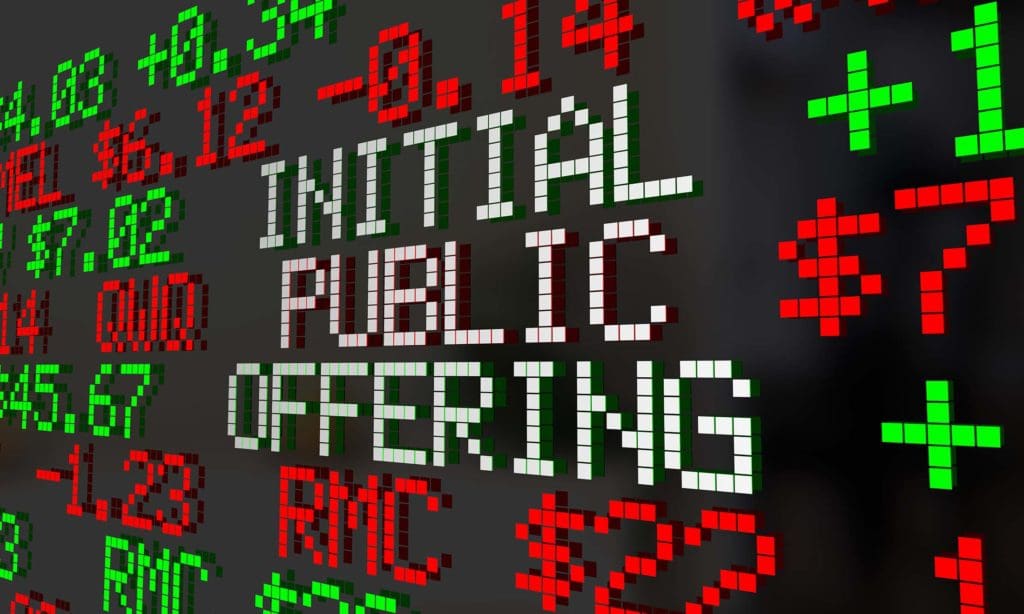 IPO On Stock Price Board