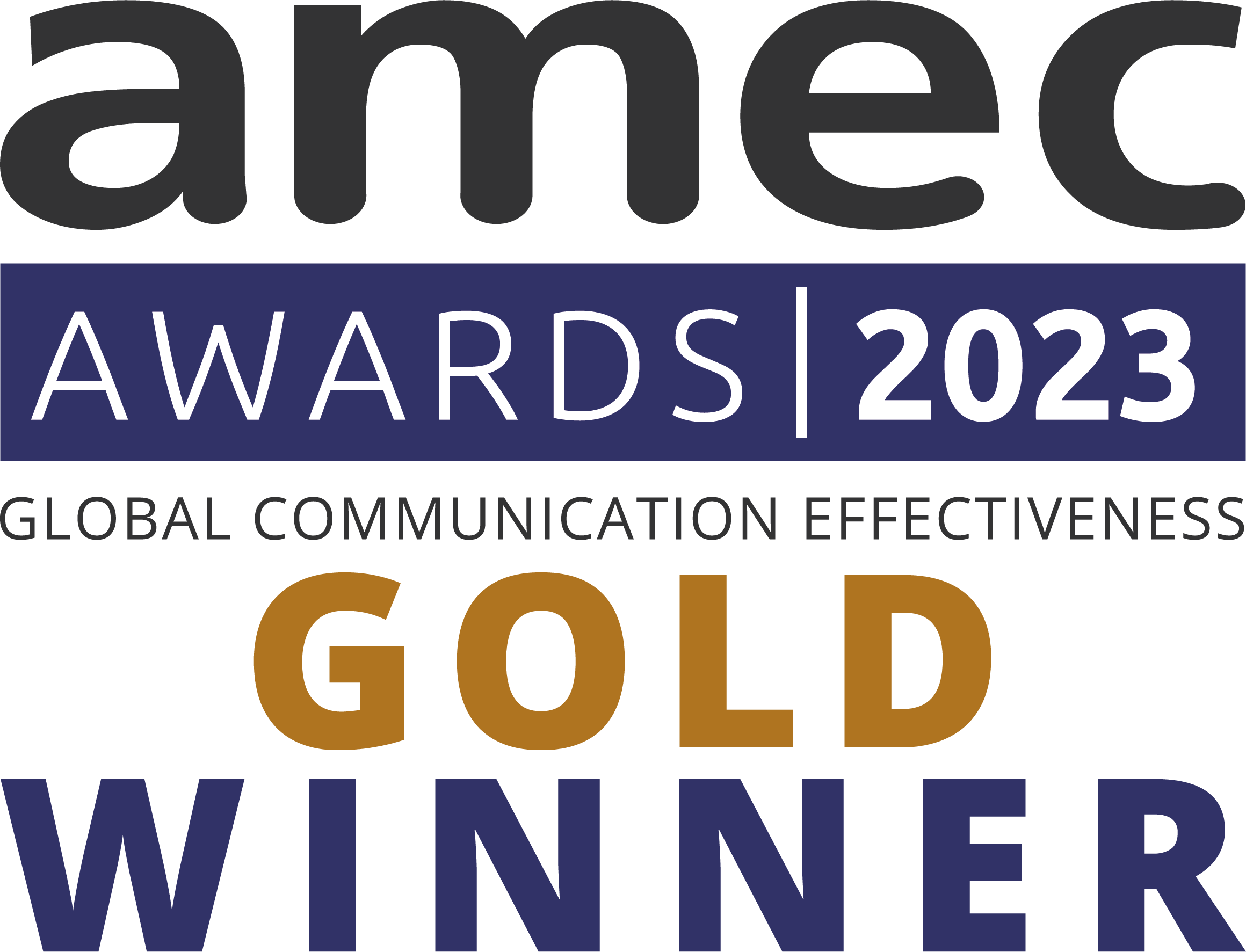 Gold Winner 2023 - AMEC Awards