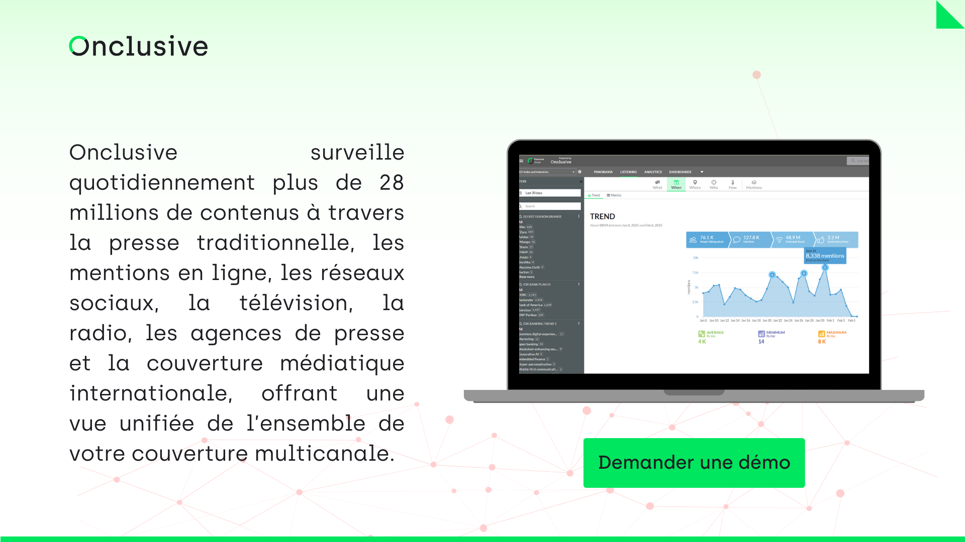 Analyse des réseaux sociaux sur le Super Bowl LX avec Onclusive Social