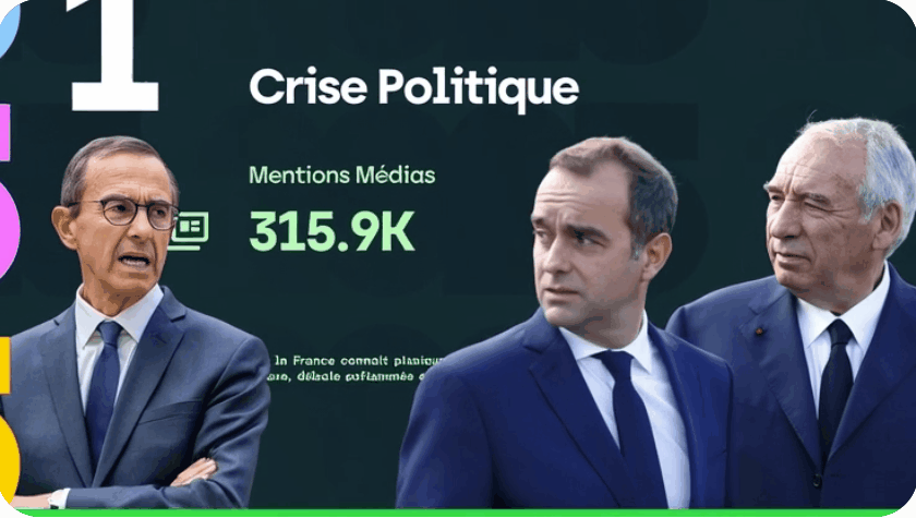 rétrospective media 2025 : crise et instabilité politique en France