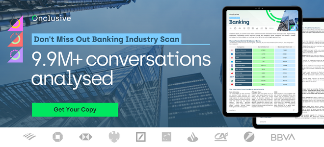 The complete Banking Industry Scan goes much further than the banking companies on LinkedIn,