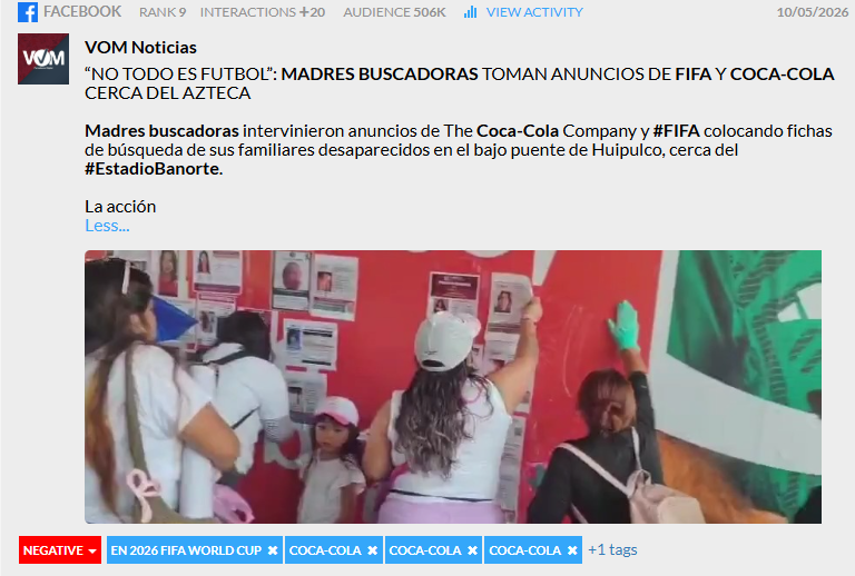 FIFA World Cup 2026 most discussed topics: Mexico: families of disappeared persons
