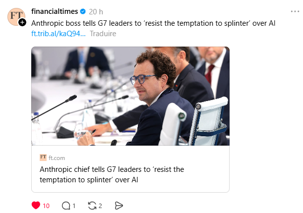 G7 summit in media: