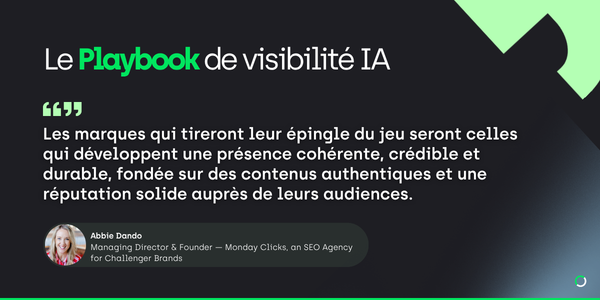 Abbie Dando sur la visibilité IA 