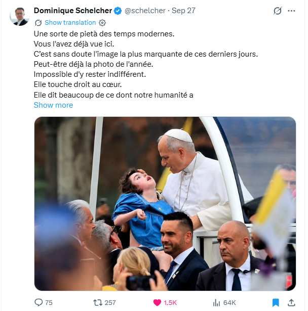 visite du pape Léon XIV en France-Marie-Garance