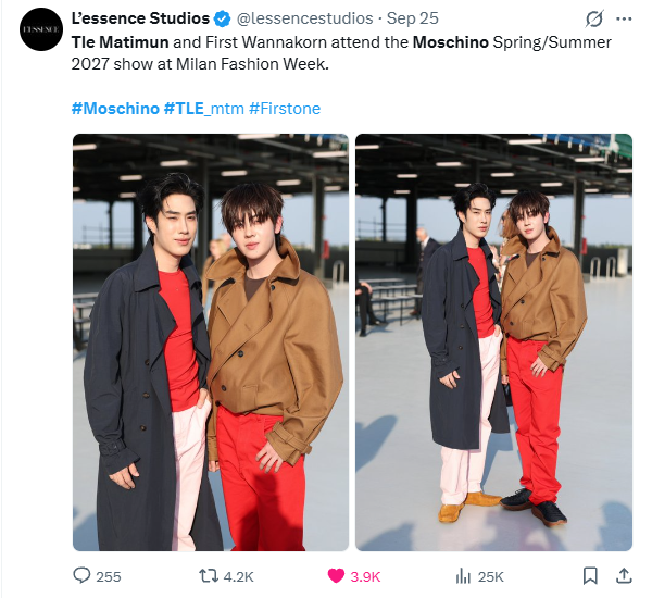Milan Fashion Week SS27. Tle Matimun and First Wannakorn